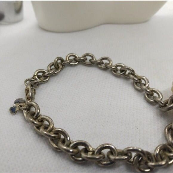 silver tone  mickey mouse Disney charm bracelet - Picture 2 of 2